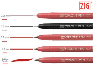 ZIG Opaque Pen - Retouching Pen Size: Ultra Fine (Black)
