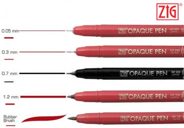 ZIG Opaque Pen - Retouching Pen Size: Fine (Black)
